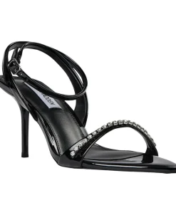 Steve Madden Fuels Sandal Black patent