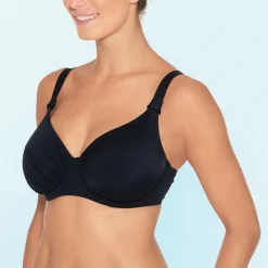 WIKI Full Cup bikini top Black New