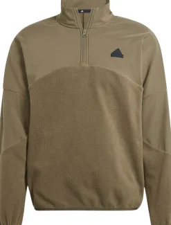 adidas Future Icons 3-Stripes 1/4-Zip Sweatshirt Gr&oslash;n New