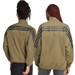 adidas Future Icons 3-Stripes 1/4-Zip Sweatshirt Gr&oslash;n New