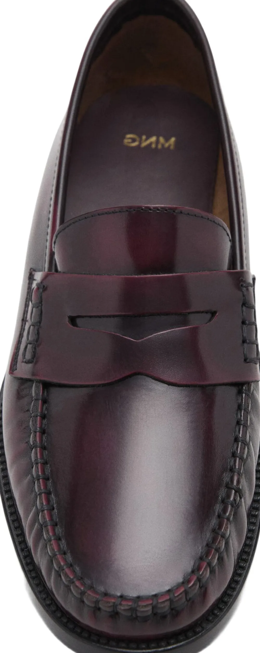 MANGO Gathered leather moccasin 78 Best