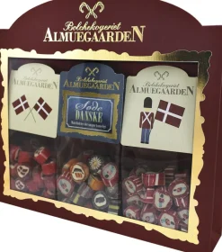 Gaveæske med danske motiv-bolcher>Almuegaarden New