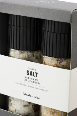 Gaveæske, Organic Secret blend & Salt, Garlic &>Nicolas Vahé Hot