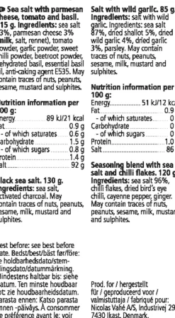 Nicolas Vahé Gaveæske, Savoury