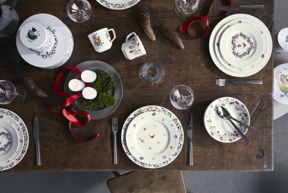 GC Cottage Krus 30 cl hvid m. deko>Rosendahl Hot