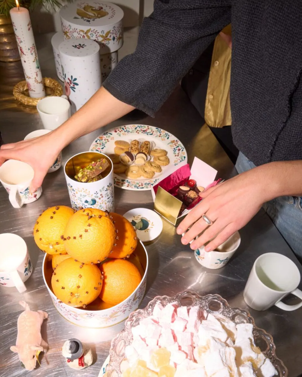 Rosendahl GC Cottage Opbevaringsdåse Ø20/Ø22 hvid m. deko 2 stk. Clearance