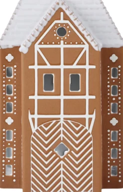 Kähler Gingerbread Lyshus stor brun