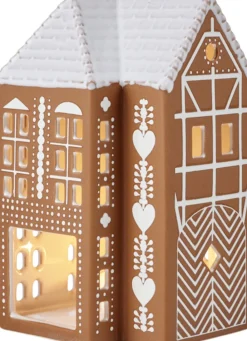 Kähler Gingerbread Lyshus stor brun