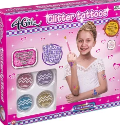 GLITTER TATOO SÆT>4-GIRLZ Outlet