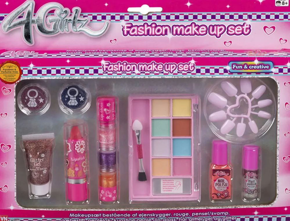 MAKEUPSÆT I BOX>4-GIRLZ