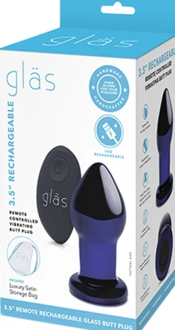Gläs GLAS - RECHARGEABLE REMOTE CONTROLLED VIBRATING BUTT PLUG