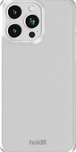 HoldIt Glitter Case iPhone 14 Pro Max Hvid Clearance