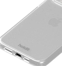 HoldIt Glitter Case iPhone 14 Pro Max Hvid Clearance