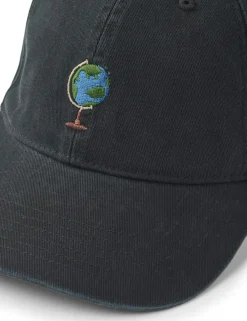 Forét GLOBUS WASHED CAP Black Online