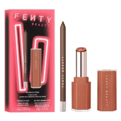 Fenty Beauty by Rihanna Glow'N Xtra - Læbeblyant Trace'd Out og Gloss Bomb Stix