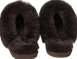 Lovelies GOSSA - SHEARLING SLIPPERS Chocolate Best
