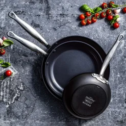 GreenPan GP-BAR FBl HAlu Magn Bl 9011+Bl_9Gp opn fry set 3pc Hot