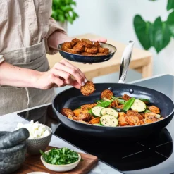 GreenPan GP-BAR FBl HAlu Magn Bl 9011+Bl_9Gp opn fry set 3pc Hot