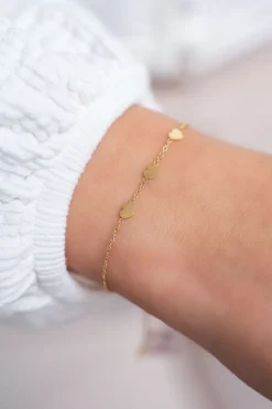 Graduation bracelet three hearts>My Jewellery Best