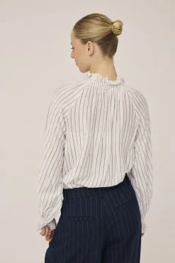 Grady 3 Langærmede bluse med høj krave - LENZINGECOVERO><noscript><img width=