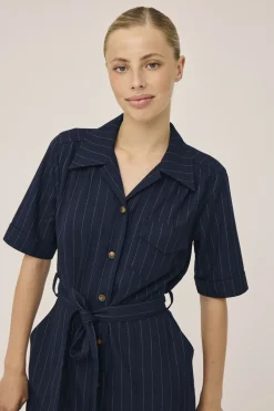 Gro 3 Kortærmede maxikjole skjorte - GRS><noscript><img width=