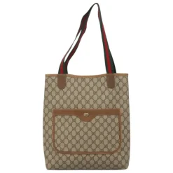 Gucci Vintage Gucci Tote Beige New