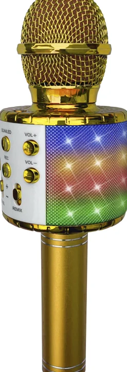 Legetøj GULD KARAOKEMIKROFONmLYS Discount
