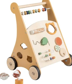 Gåvogn m/aktiviteter, træ, Wildlife>Sebra New