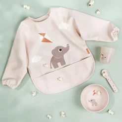 Børn Done by Deer Hagesmæk m/ærmer og lomme Playground