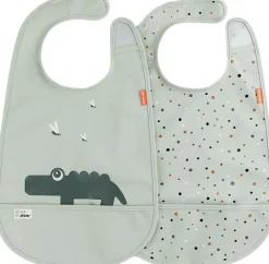 Done by Deer Hagesmæk m/Velcro 2 stk. Croco Grøn Gr&oslash;n Best