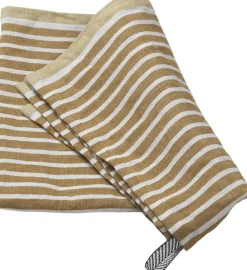 Ferm Living Hale Tea Towel - Golden Brown/Silver Fern Sale