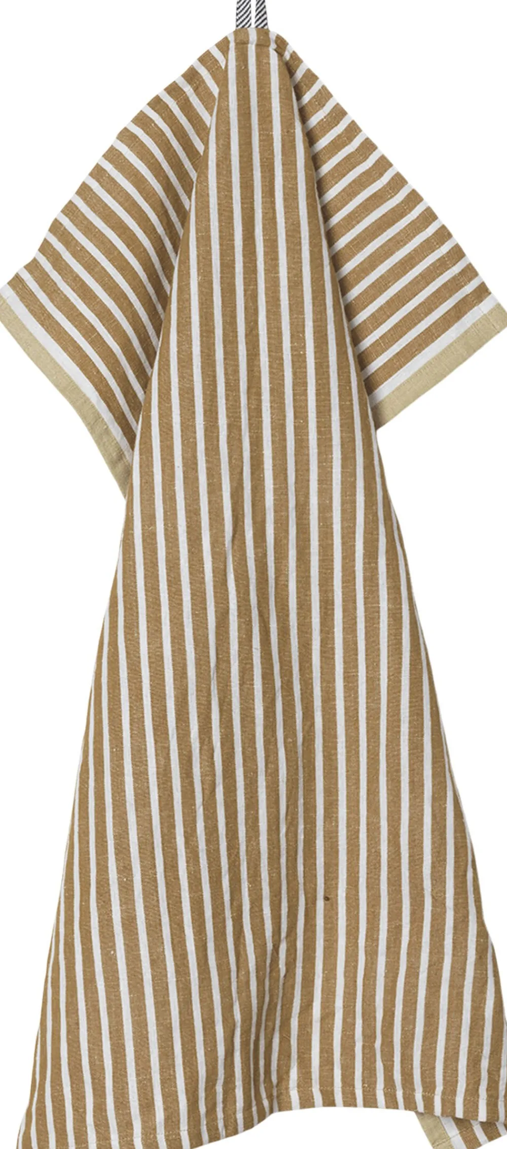 Ferm Living Hale Tea Towel - Golden Brown/Silver Fern Sale