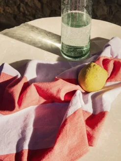 Ferm Living Hale Tea Towel - Red/Lilac