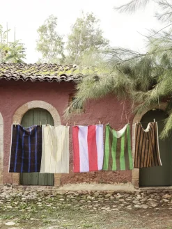 Ferm Living Hale Tea Towel - Red/Lilac