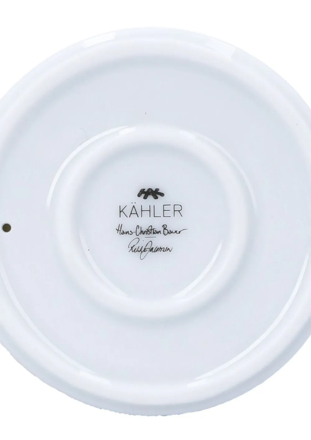 Kähler Hammershøi Christmas Gaver lysestage Ø7. 5 cm hvid m. deko Sale