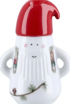 Kähler Hammershøi Christmas Nissefar Ø6 cm hvid m. deko Outlet