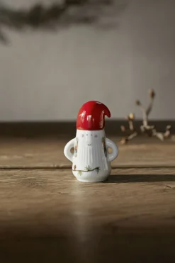 Kähler Hammershøi Christmas Nissefar Ø6 cm hvid m. deko Outlet