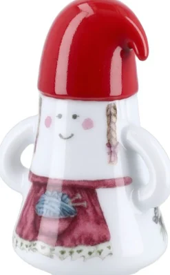 Kähler Hammershøi Christmas Nissemor Ø6 cm hvid m. deko Clearance