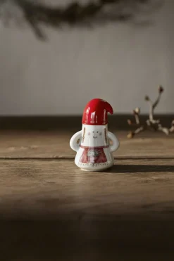 Kähler Hammershøi Christmas Nissemor Ø6 cm hvid m. deko Clearance