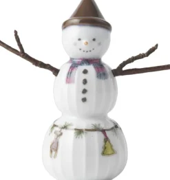 Kähler Hammershøi Christmas Snedreng H9 hvid m. deko