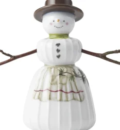 Kähler Hammershøi Christmas Snekone H11 hvid m. deko