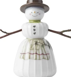 Kähler Hammershøi Christmas Snekone H11 hvid m. deko