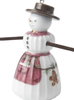 Kähler Hammershøi Christmas Snekone hængende H9 hvid m. deko