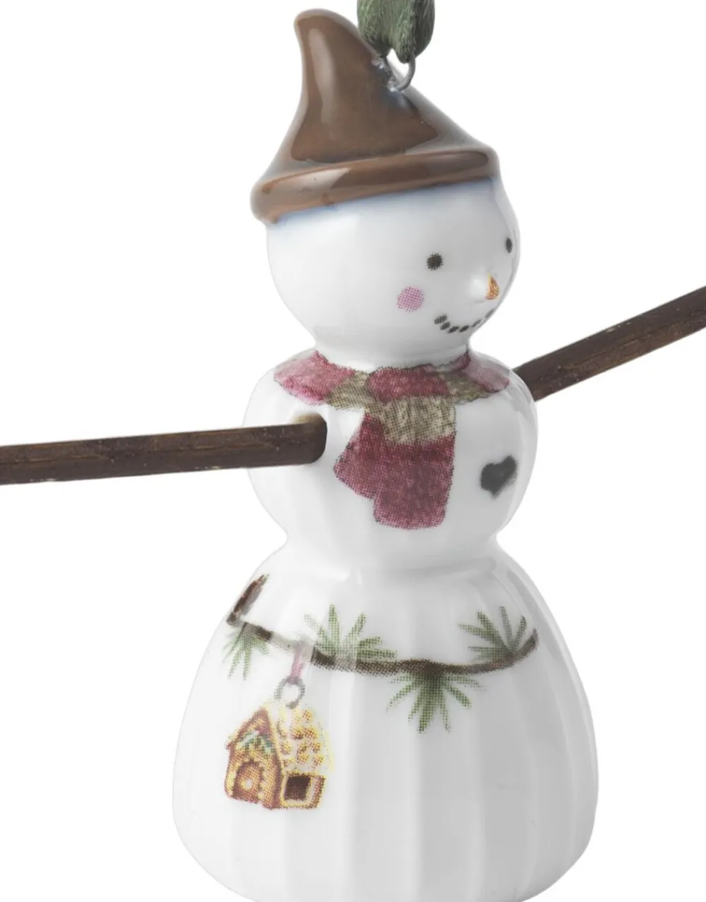 Kähler Hammershøi Christmas Snepige hængende H6. 5 hvid m. deko Outlet