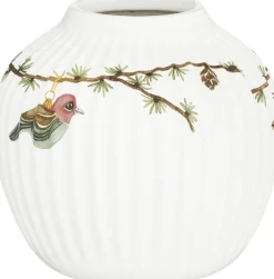 Kähler Hammershøi Christmas Vase H13 hvid m. deko Outlet