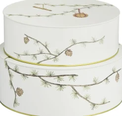 Kähler Hammershøi Juleopbevaringsdåse Ø20/Ø22 hvid 2 stk. Best