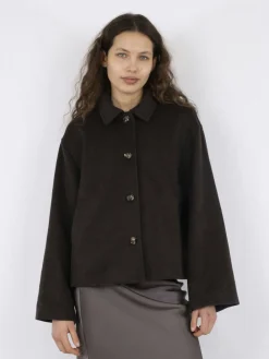 Neo Noir Hamra Wool Jacket Chocolate brown New