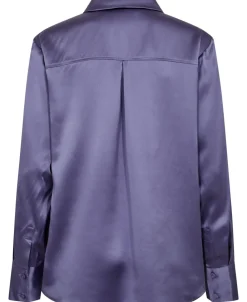 Magasin du Nord Collection Hanna x MDNC Skjorte - 100% Silke Twillight purple Outlet