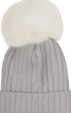 Børn Huttelihut Hat Knit Alpaca Pompom