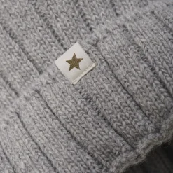 Børn Huttelihut Hat Knit Alpaca Pompom